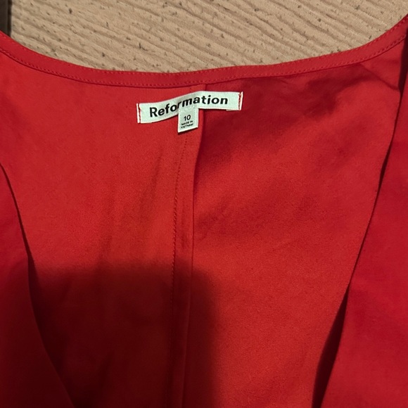 Reformqtion Red Sleeveless Top size 10 - Picture 3 of 6